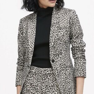 Leopard Print Women's Blazer